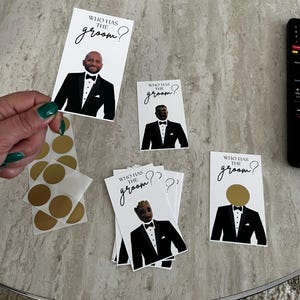 Who has the Groom, Scratch off game, Bridal Shower Games, Printed, Bridal Shower Scratch Off, Bachelorette Games, Groom Scratch off, Wedding