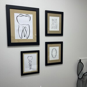 10 Dental Drawings, Dentist Wall Art Set, Dentistry Art Print Bundle ...