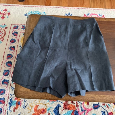 Linen Shorts TORI, Linen Shorts for Woman, High Waisted Linen Shorts ...