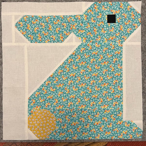 PDF Easter Quilt Pattern - Green Bunny Quilt Pattern - Etsy Australia