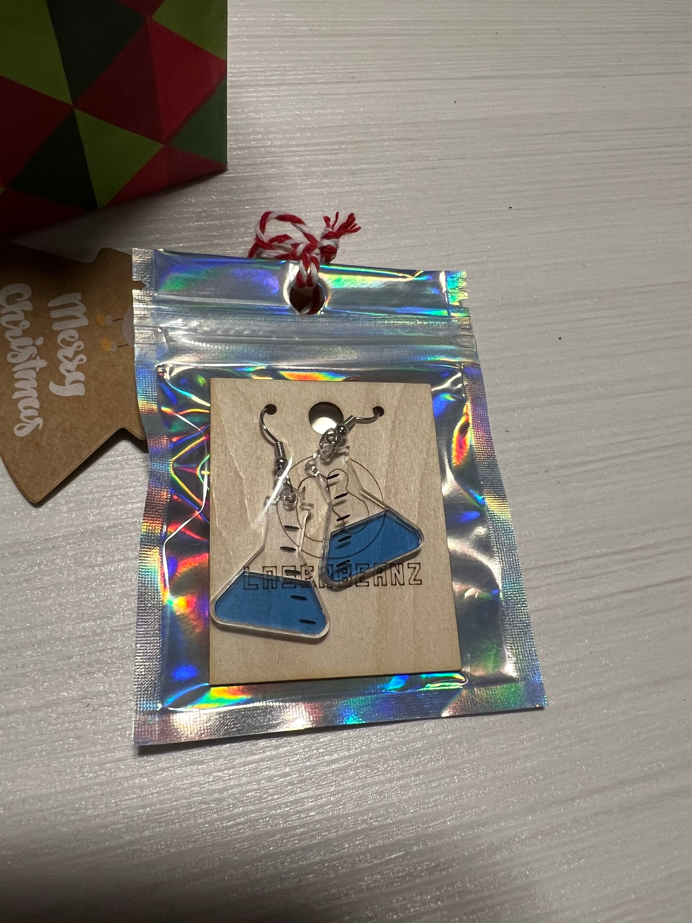 Erlenmeyer Flask Acrylic Earrings
