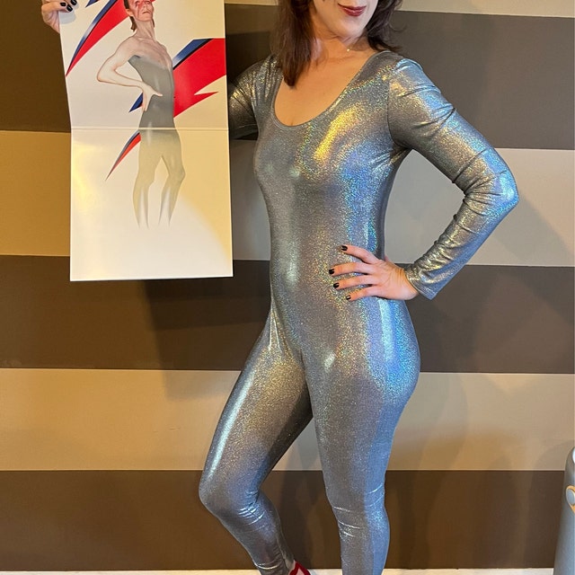 【国内発送・関税込】ハロウィン★ホログラフキャットスーツ 女性ハロウィーンジャンプスーツブラックスライバレオタード