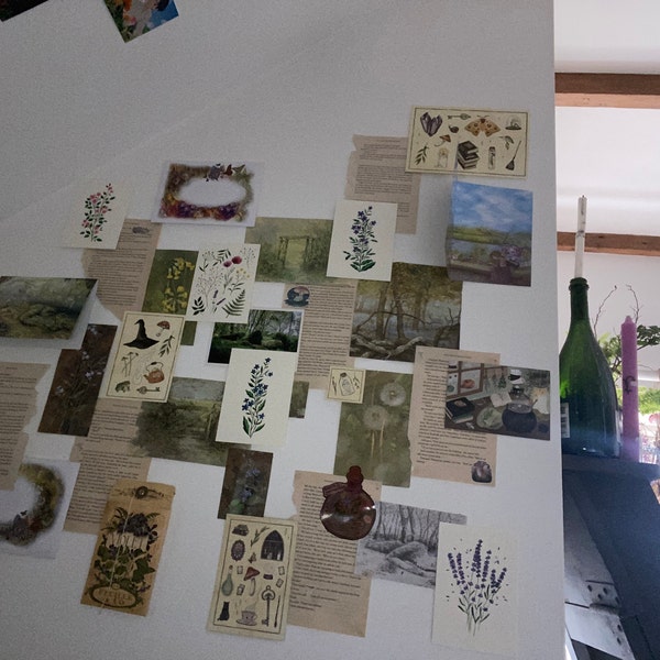 Postcard Set of 6 - Botanical Wildflowers Collection - Watercolour ...