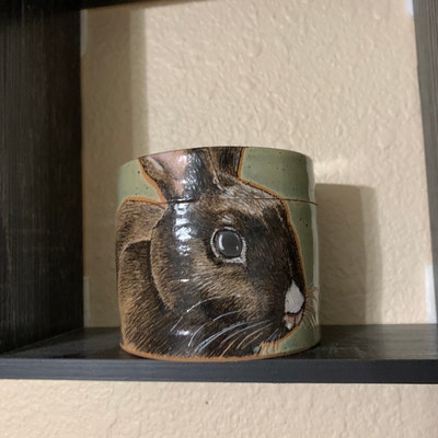 Rabbit Urn, Pet Urn, Small Pet, Custom Pet Portrait Artist, Rabbit Urn ...