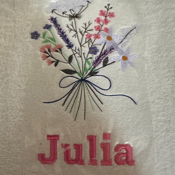 Wild Flower Bouquet Machine Embroidery Design Set, 2 Easter Floral ...