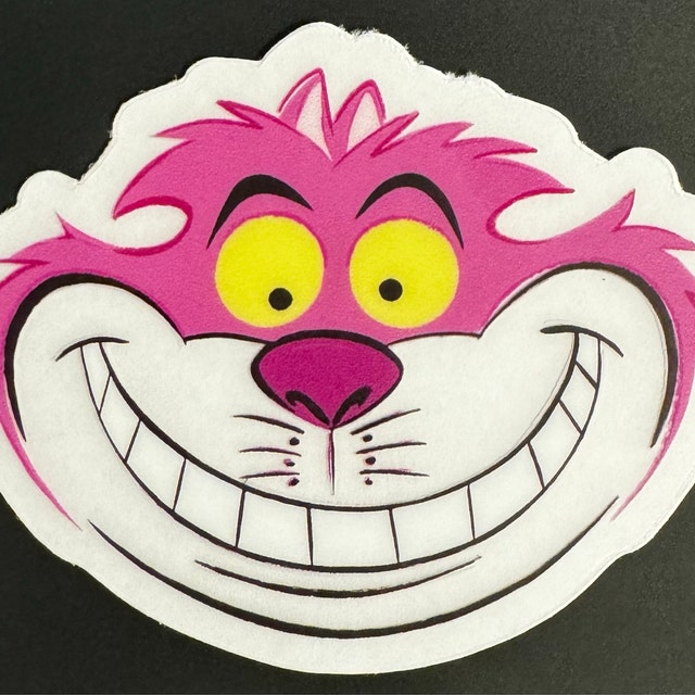 Cheshire Cat Grin Sticker | Alice in Wonderland, Transparent Vinyl