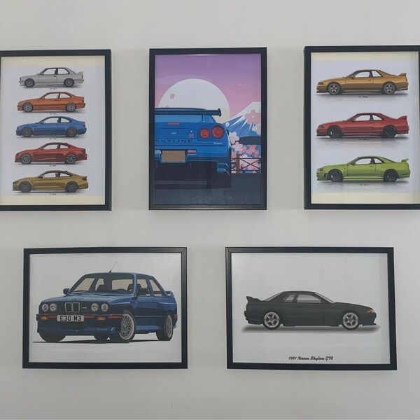 POSTER -BMW E30 M3 - Vector Art - Highly Detailed - Etsy