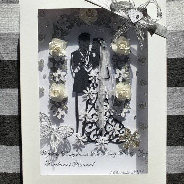 Handmade Personalised 3D Luxury Wedding Card / Anniversary Card With ...
