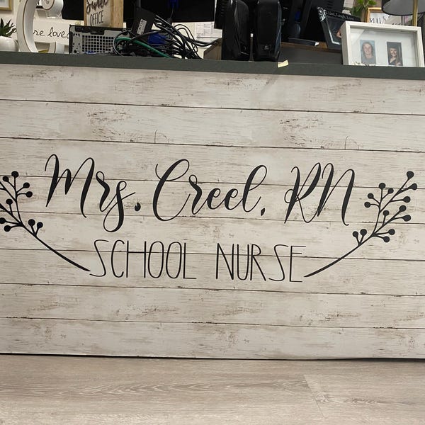 Teacher Name Personalized Teacher Desk Decal Classroom Decor Vinyl Wall ...
