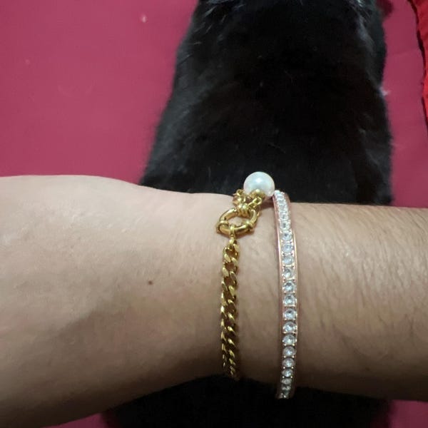 CLOVER GOLD ONYX BRACELET