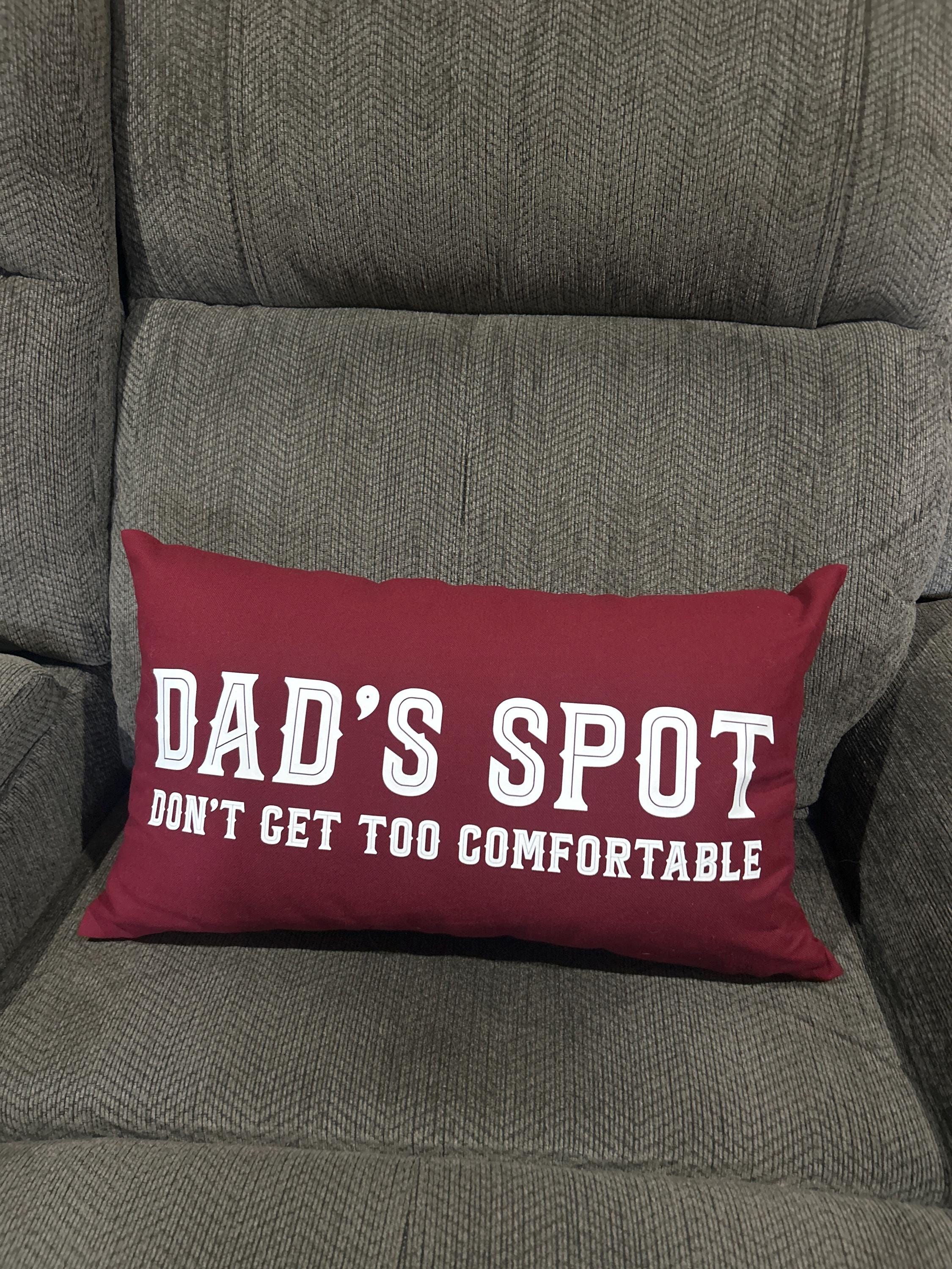 Dads Chair Pillow, Custom Throw Pillow, Funny Dad Pillow, Funny Husband Pillow, Funny Dad Gift, Dad Pillow Case, Personalize Dad Pillow