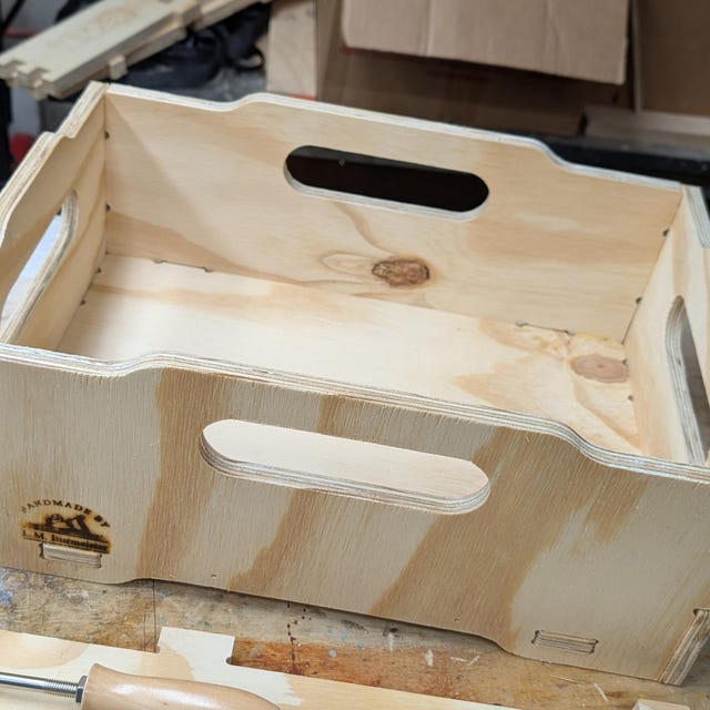積み重ね可能な収納木箱 CNC ルーター ファイル、DIY 積み重ね合板木箱