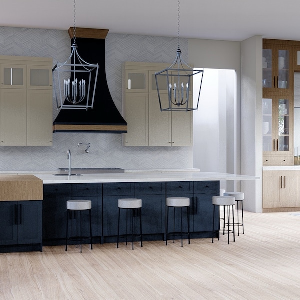 Kitchen Interior Design, Kitchen Renovation, Custom Kitchen Design, 3D ...