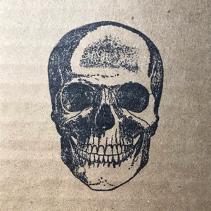Large Skull Rubber Stamp 6553 - Etsy
