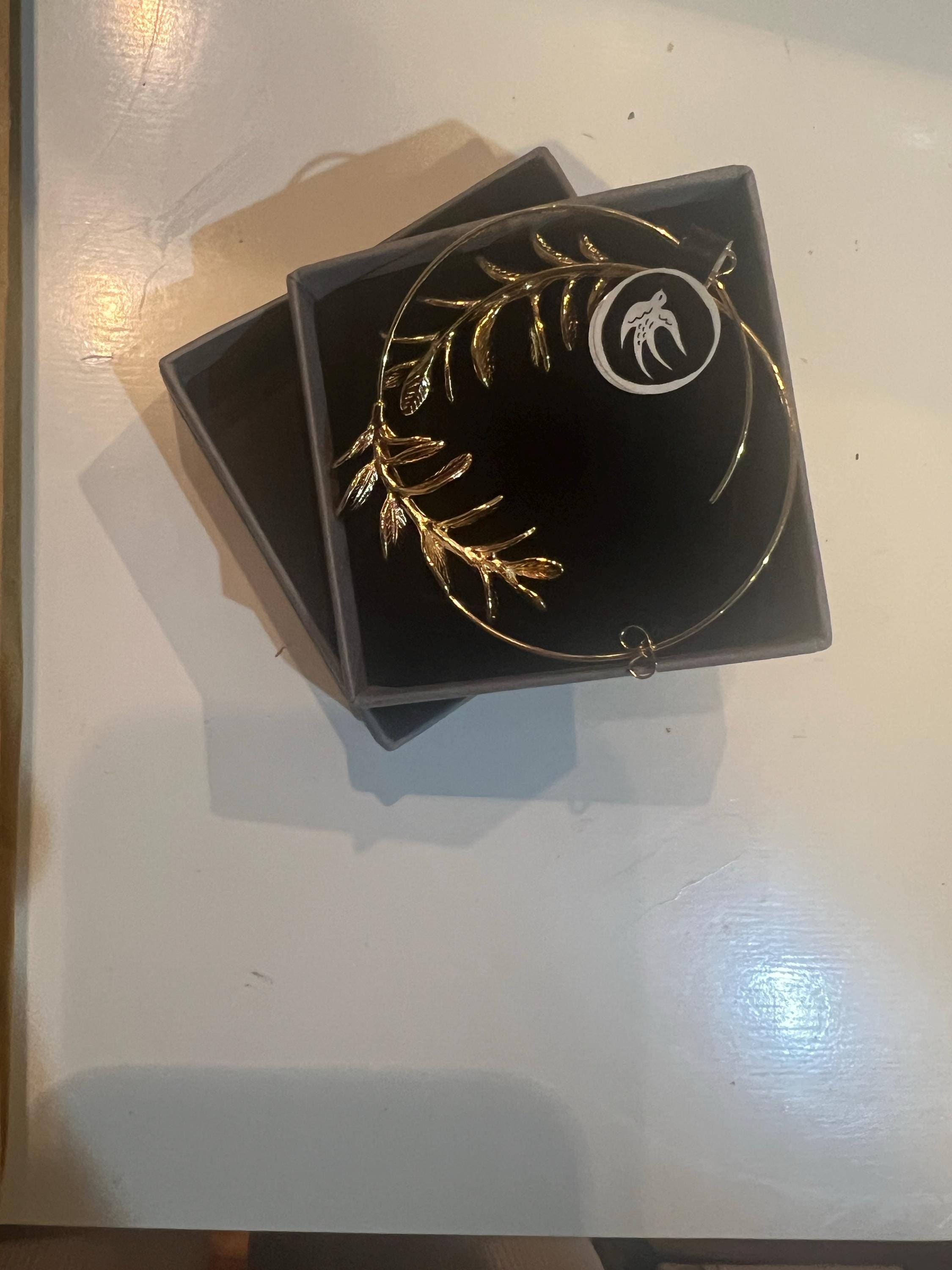 RosmarinBlatt Ohrringe, Gold Silber Blatt Ohrringe, Realistische Zweig Zweig Ohrringe, Geschenk für die beste Freundin, 30. Geburtstagsgeschenk