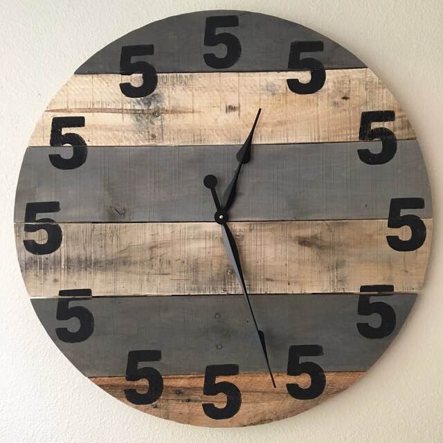 Oversized rectangular Wall Clock Modern Farmhouse or Coastal Etsy