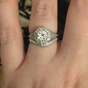 14K Rose Gold Morganite Vintage Engagement Ring - Etsy