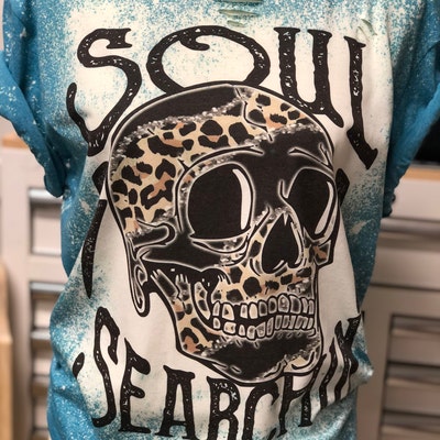 Soul Searchin Skull Western Retro Punchy Leopard - Etsy