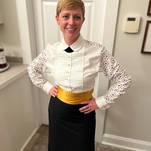female mess dress party shirt Mess Dress Party Shirt - Customer Provides Shirt and Fabric