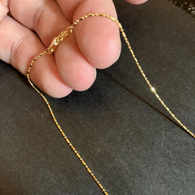 CAÏ Collierkettchen »925 Silber Vergoldet Y-Kette Gliederkette