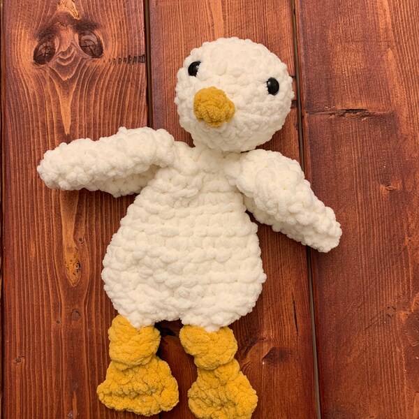 MINI Duke Duck Knotted Lovey — Crochet Duck PATTERN - Etsy