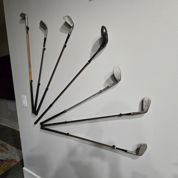 Golf Club Wall Hanger Brackets (single Club) - Etsy