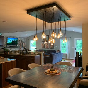18 Pendant Industrial Chandelier Dining Room Light, Kitchen Island Chandelier, urban Chandelier 18 Pendant Industrial Chandelier Dining Room Light, Kitchen Island Chandelier, urban Chandelier