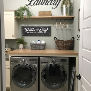 Laundry Sign, Metal Word Sign, Laundry Room Decor, Bathroom Decor - Etsy