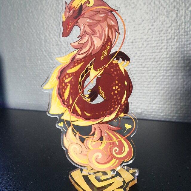 Morax / Rex Lapis / Zhongli 6 Inch Dragon Acrylic Standee