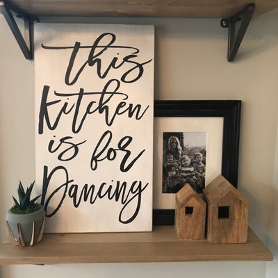 Wall Decor Ideas / Happy Quotes / Kitchen Decor / This Kitchen is for ...
