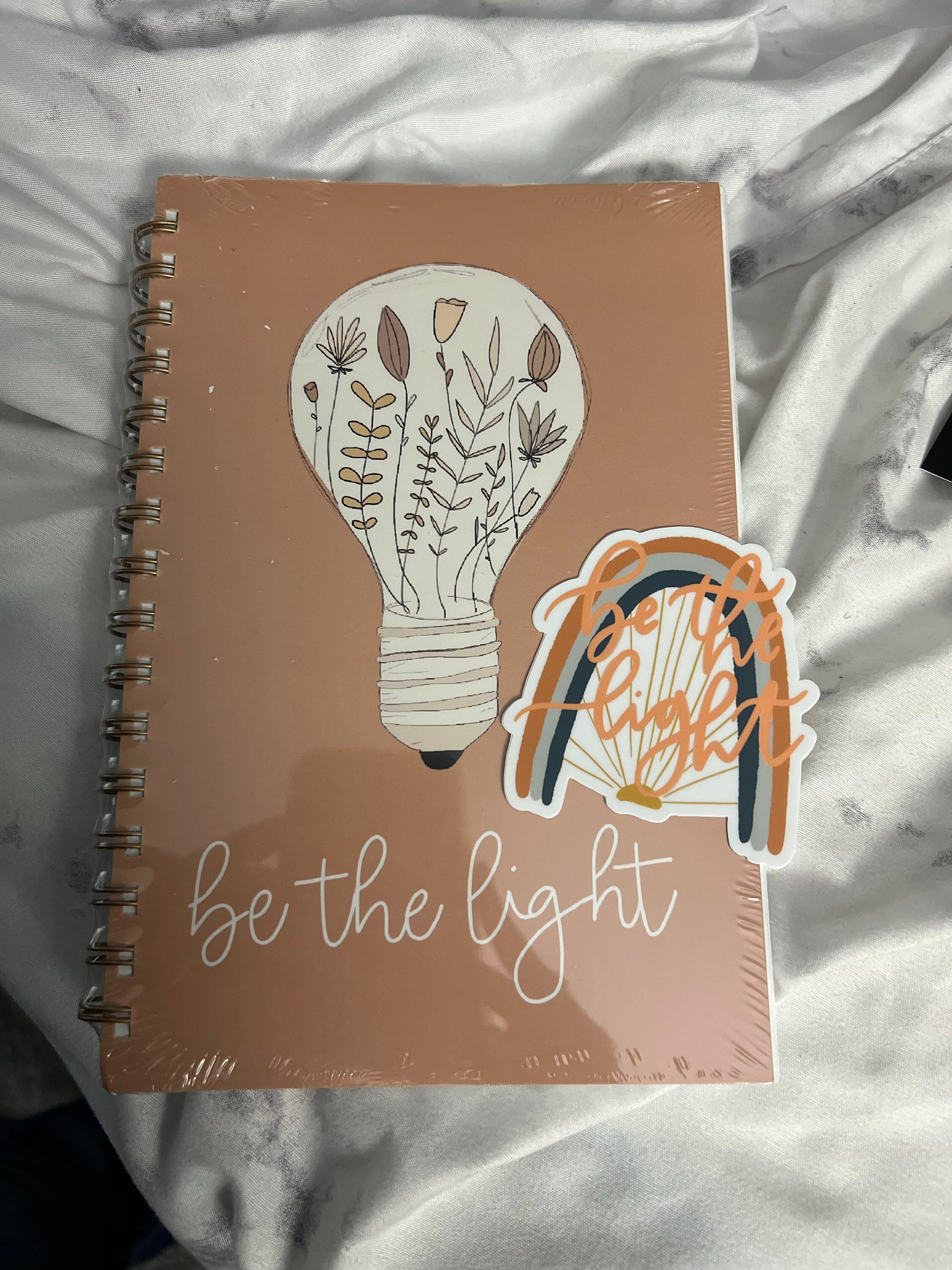 Christian notebook | Soft cover Bible journal | Spiral notebooks | Prayer journal | Be the light