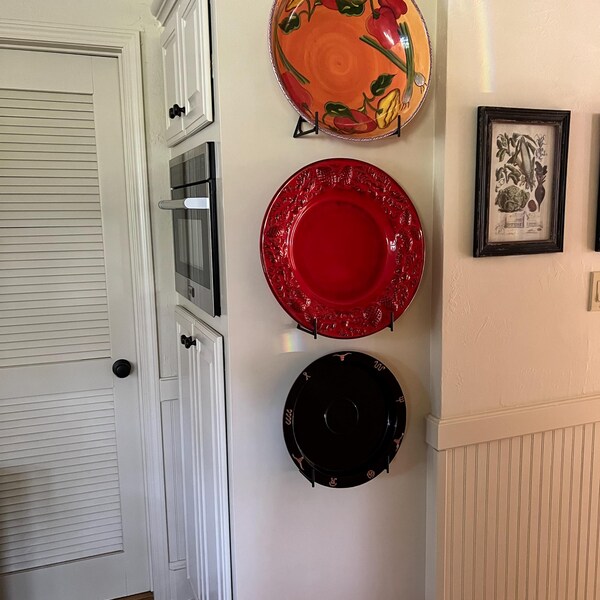 Large Metal Platter Rack, Large Platter Holder, Hanger, Display, Wall ...