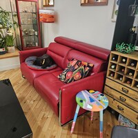 Red White Abstract Funky Colorful Side Resin Coffee Tables,maximalist ...