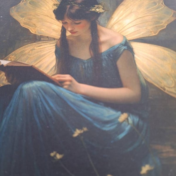 Tarot Altar Cloth Fairy Angels Art Nouveau. Pre-raphaelite Divine ...