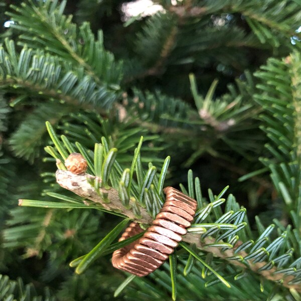Piano String Rings Steampunk Recycled Piano Wire Ring, Hammered Copper Ring - Etsy