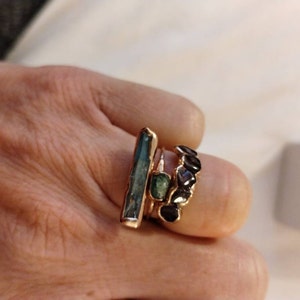 Customer photo from Christine, Raw Crystal Ring Mystery Box! 3 Ring Set