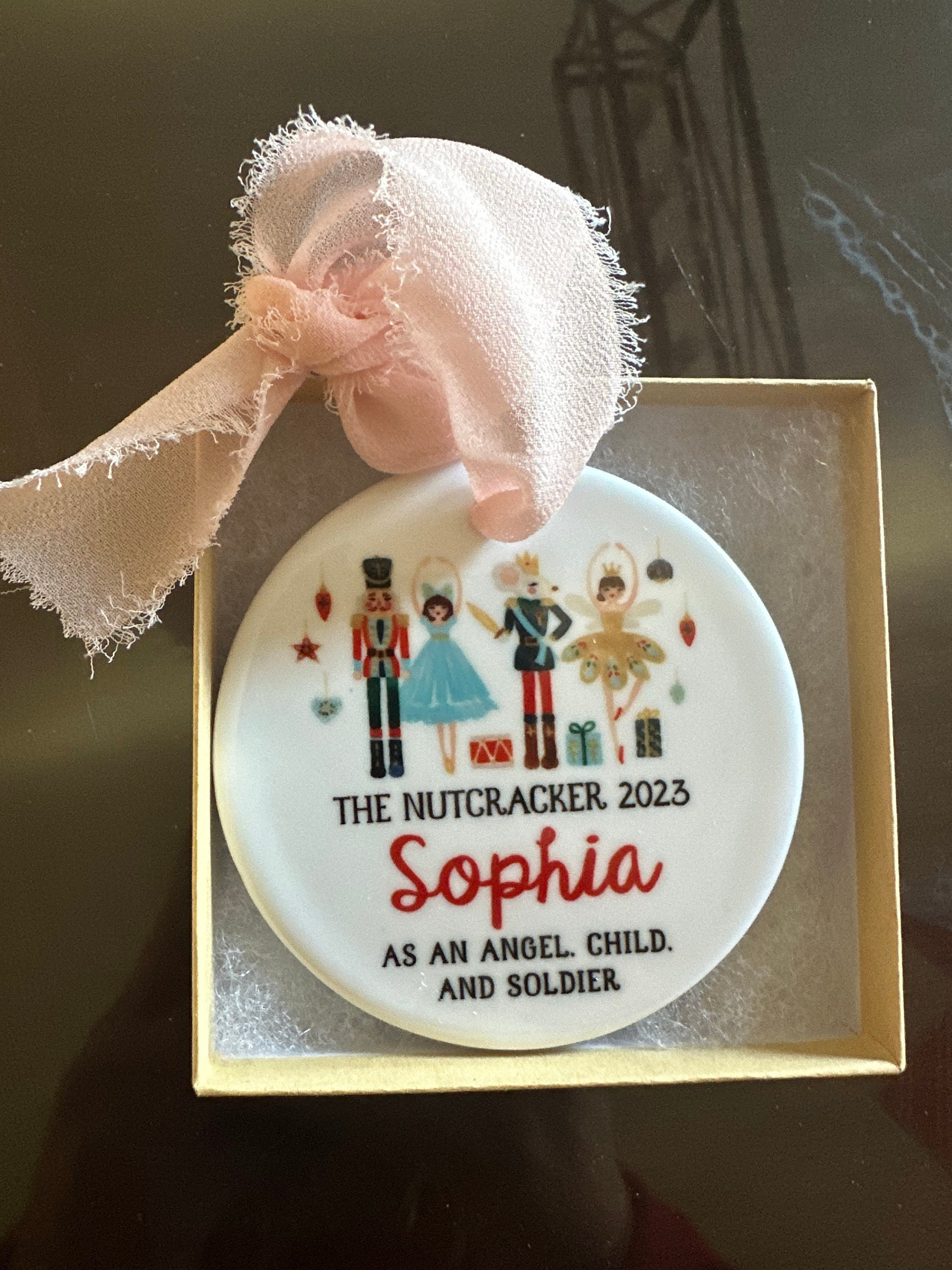 Nutcracker Personalized Ornament Ballerina Ornament 2023 Name