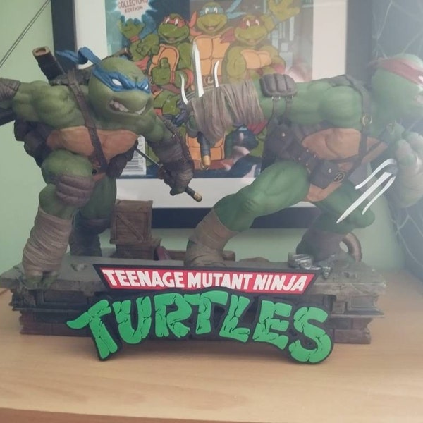 Teenage Mutant Ninja Turtles Cowabunga Metal Street Sign - Classic Ninja Turtles Wall Decor for Bedroom or Man Cave