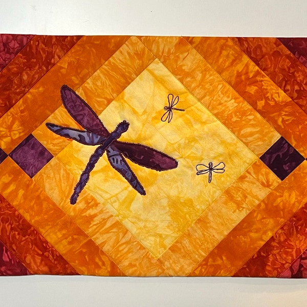 Summer Dragonfly Table Runner Quilt Kit - Etsy