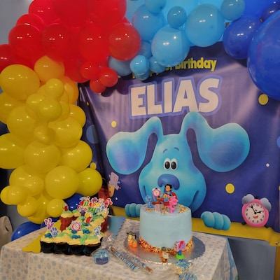 Blue's Clues Birthday Banner, Blues Clues Backdrop Birthday Party ...