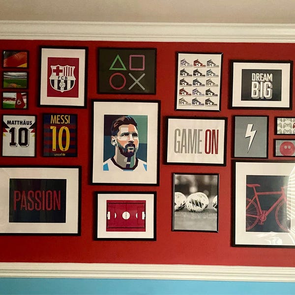 20 Emerald Green Teen Boy Room Decor Set, Printable Wall Art Set