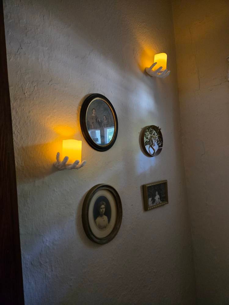 Creepy Hands Wall Candles | Spooky LED Candles for Halloween Wall Decor | Candle Included | Wall Lights | Wall Lamps