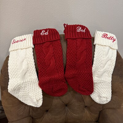 Personalized Christmas Stockings Embroidered Stocking Christmas Gift ...