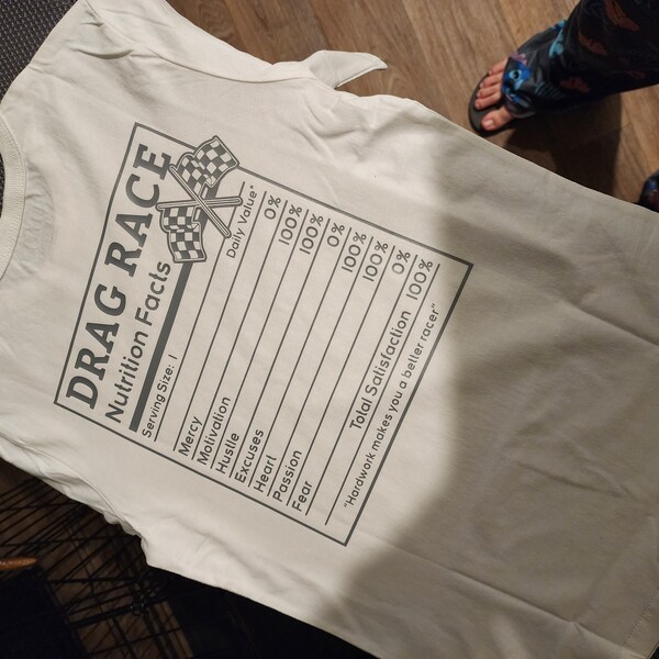 Drag Racing Svg Files - Funny Nutritional Facts Graphic Art Artsy ...