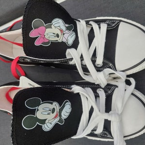 Sneakers da matrimonio di Topolino e Minnie dipinte a mano, scarpe AF1 personalizzate - Italia