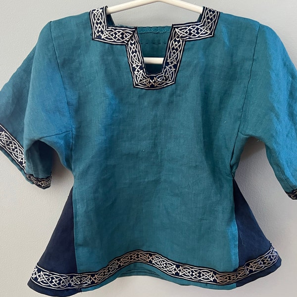 Pure Thick Patterned Linen Fabric Vintage Upholstery Fabric Floral