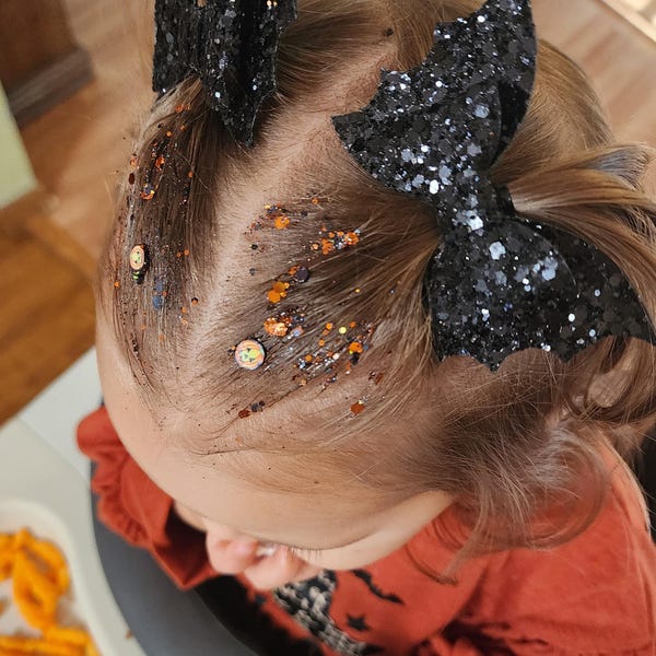 Nœud Cheerleading Glitter Personnalisé – ENVY CHEERLEADING BOWS – Grand, 28 Couleurs