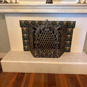 Art Nouveau | Art Deco | Ornate 1920s Style Design (#120), on a Glossy Ceramic Decorative Tile, Free Shipping to USA