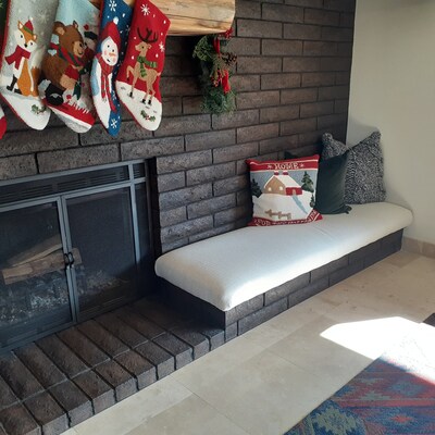 Fireplace Hearth Seat Cushion Hearth Seat Fireplace Cushion Custom ...