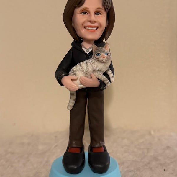 Figurine Personnalisée Photo Figurine Bobblehead Personnalisée Customthing - Cadeau Unique Photo Réelle Décoration Table Unique Figurine Personnalisée Photo Figurine Bobblehead Personnalisée Customthing - Cadeau Unique Photo Réelle Décoration Table Unique